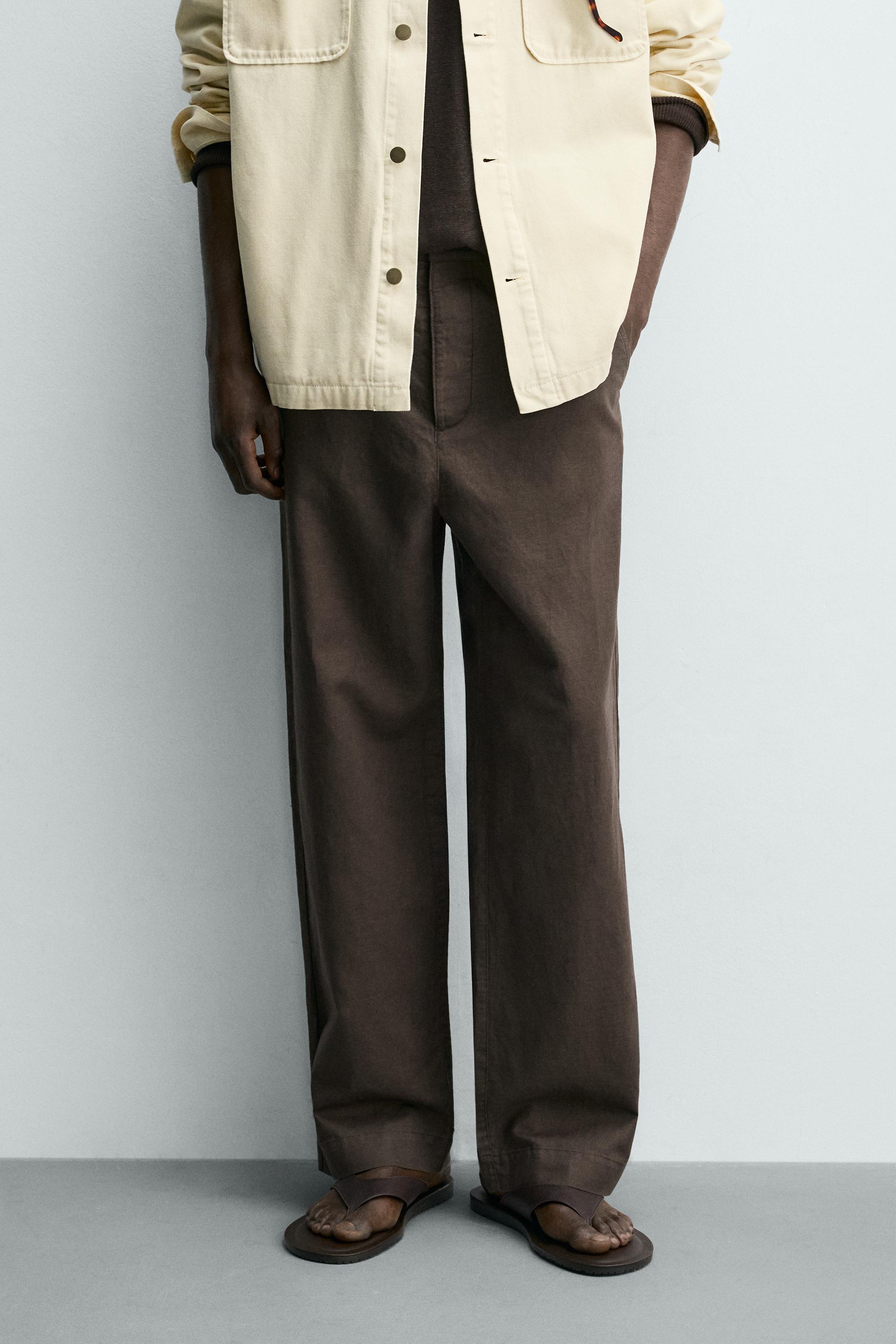 HEMP - COTTON STRAIGHT FIT PANTS